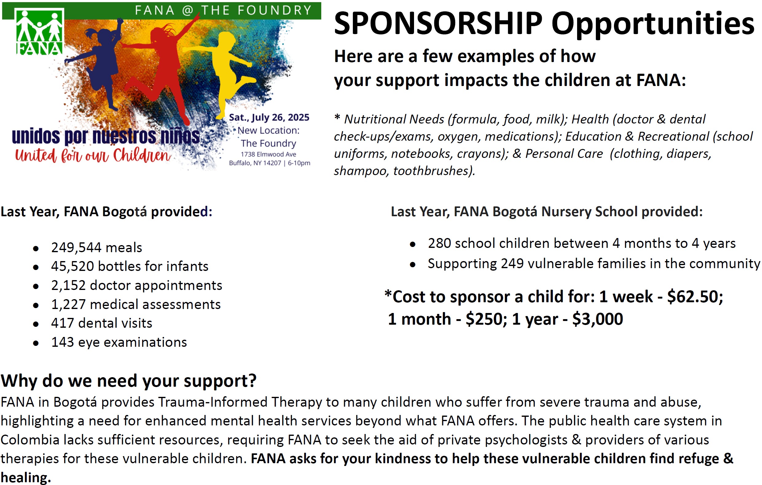 sponsor opps
